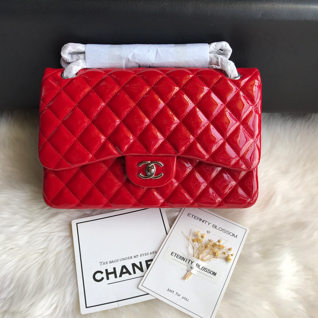 A58600, Large Classic Handbag, Chanel handbag, Calfskin