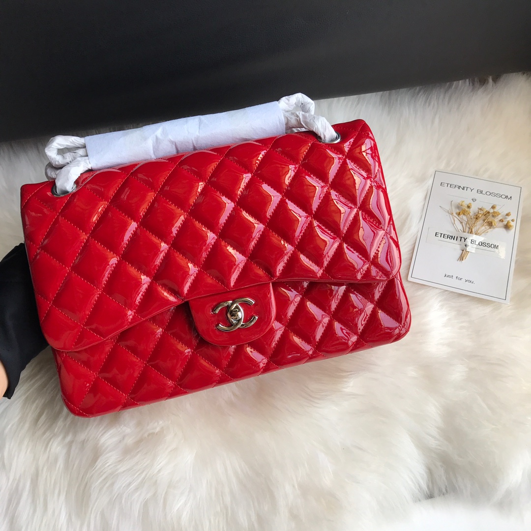 A58600, Large Classic Handbag, Chanel handbag, Calfskin