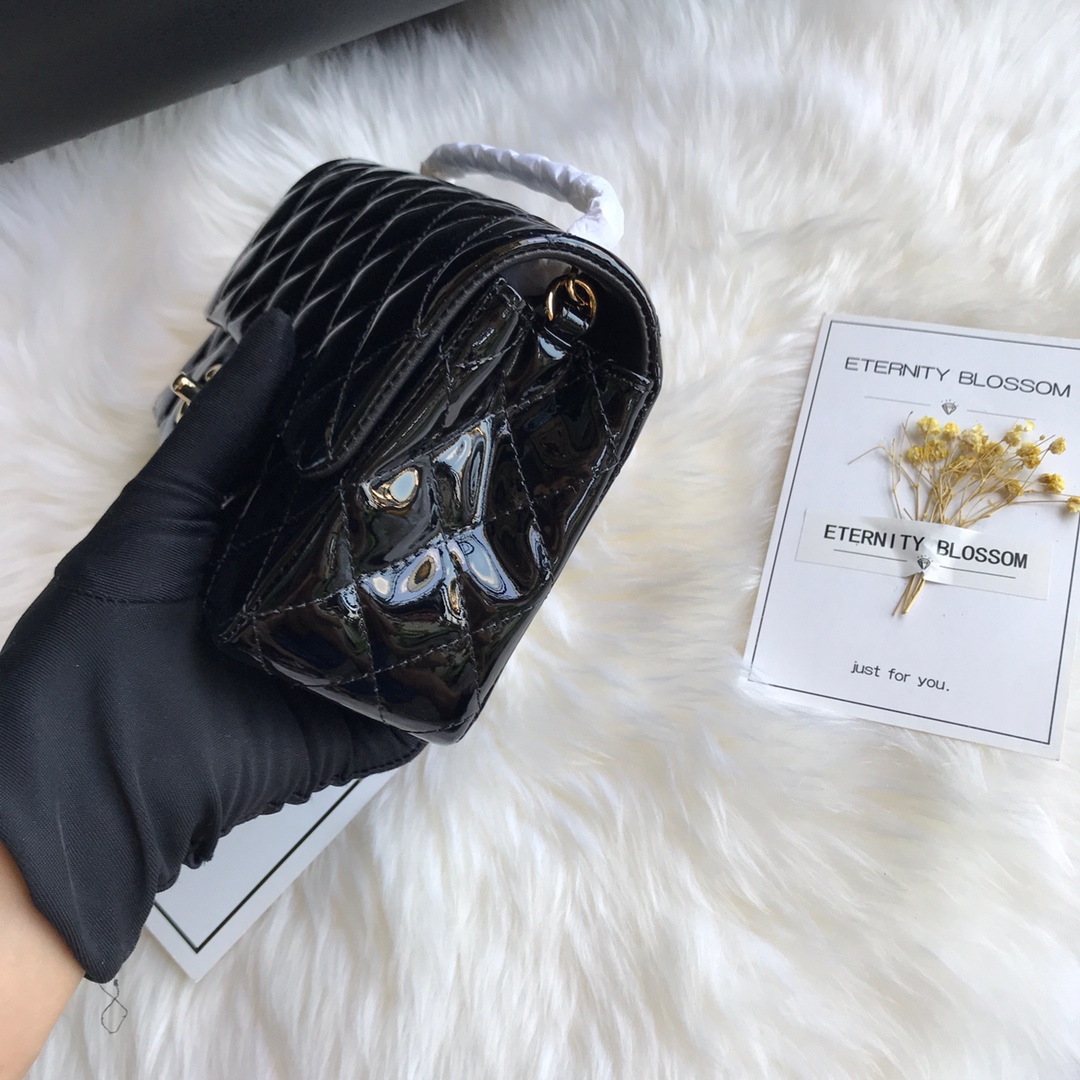 A01116, New Mini Classic Handbag, Chanel handbag, Calfskin, 20CM / 8 INCHES