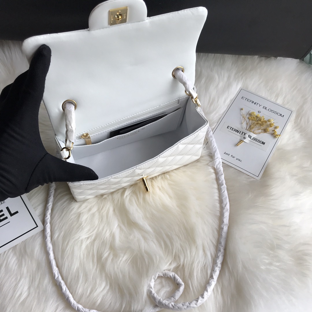 A01116, New Mini Classic Handbag, Chanel handbag, Calfskin, 20CM / 8 INCHES