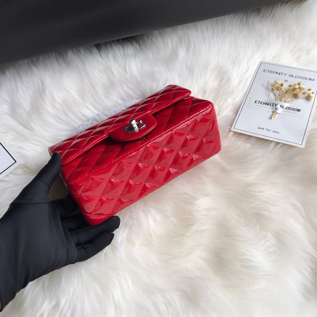 A01116, New Mini Classic Handbag, Chanel handbag, Calfskin, 20CM / 8 INCHES