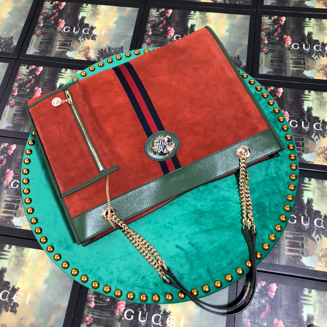 537219, Large tote with tiger head, GUCCI Handbags
