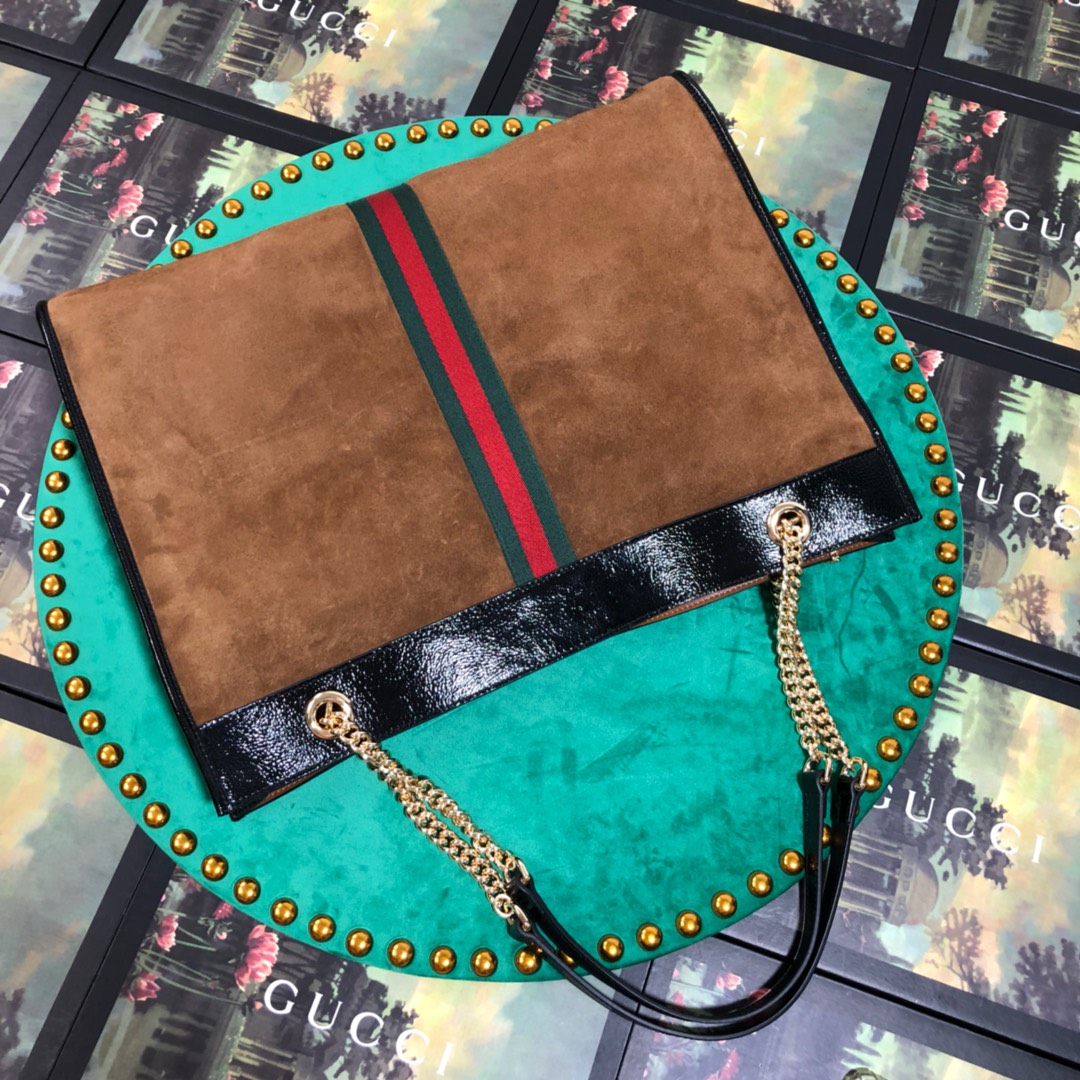 537219, Large tote with tiger head, GUCCI Handbags
