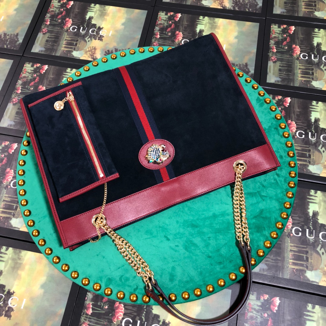 537219, Large tote with tiger head, GUCCI Handbags