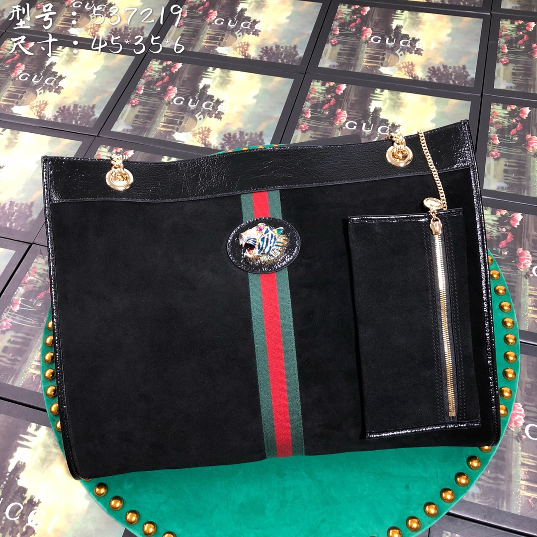 537219, Large tote with tiger head, GUCCI Handbags
