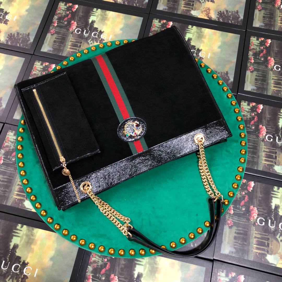 537219, Large tote with tiger head, GUCCI Handbags