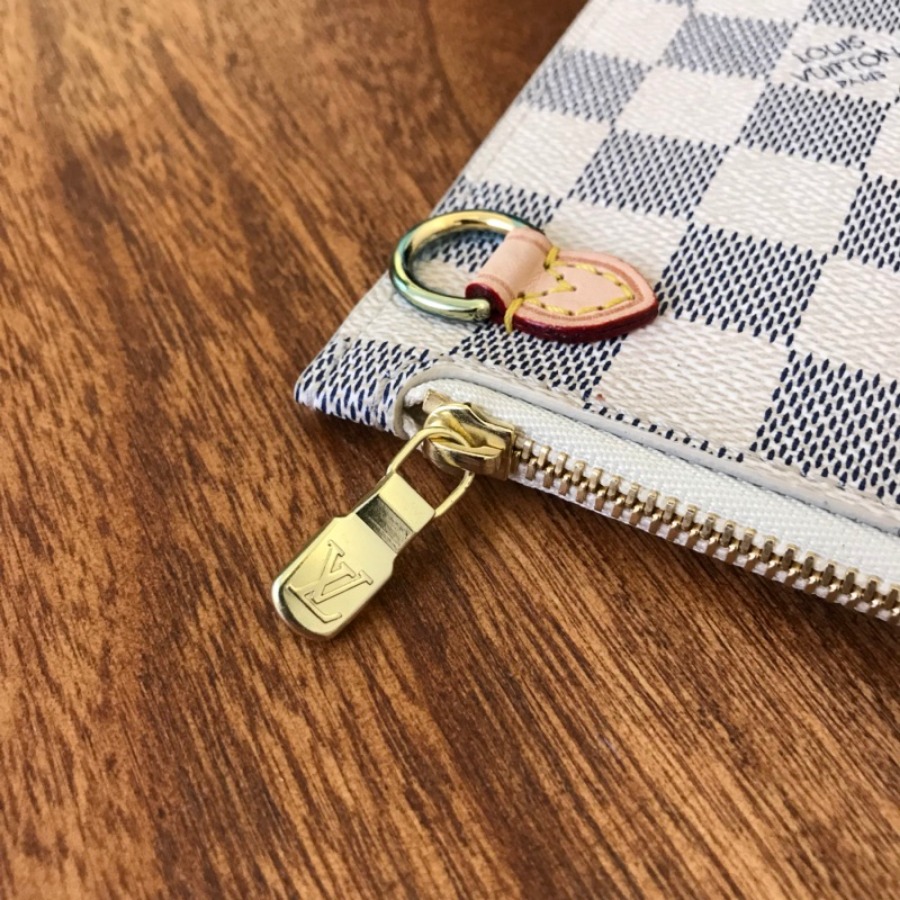 Louis Vuitton LV Handbags, NEVERFULL GM N41360, Damier Azur Canvas, 15.7 x 13.0 x 7.9 inches, Original Quality