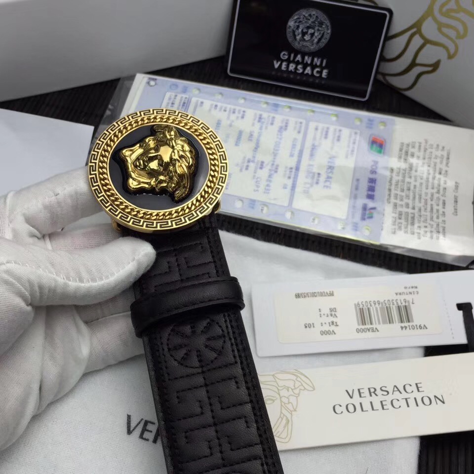Versace Belts, 100% calfskin