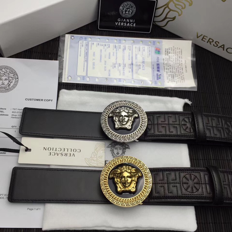Versace Belts, 100% calfskin