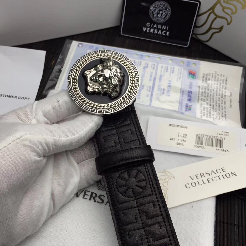 Versace Belts, 100% calfskin