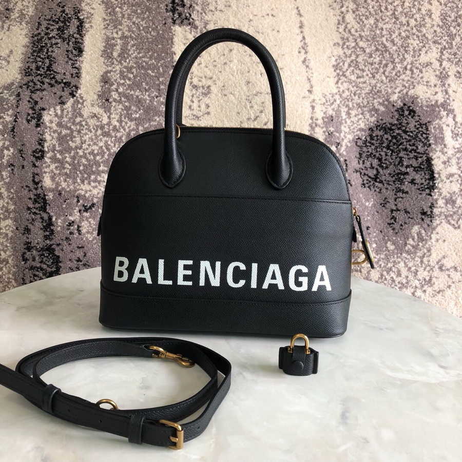 Ville Top Handle S, Balenciaga Handbags Small printed hand drawn Balenciaga logo calfskin bag