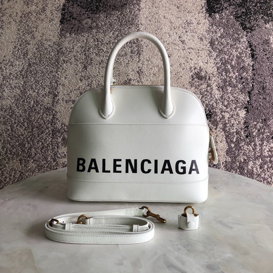 Ville Top Handle S, Balenciaga Handbags Small printed hand drawn Balenciaga logo calfskin bag