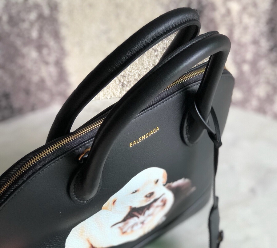 Puppy And Kitten Ville Top Handle S, Balenciaga Handbags Soft calfskin puppy and kitten printed small bag