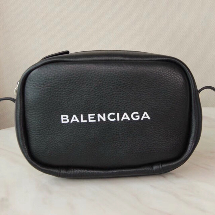 EVERYDAY CAMERA BAG XS, Small calfskin bag with Balenciaga logo