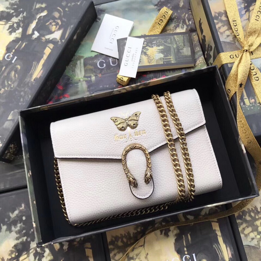 516931, Gucci Dionysus Leather mini chain bag