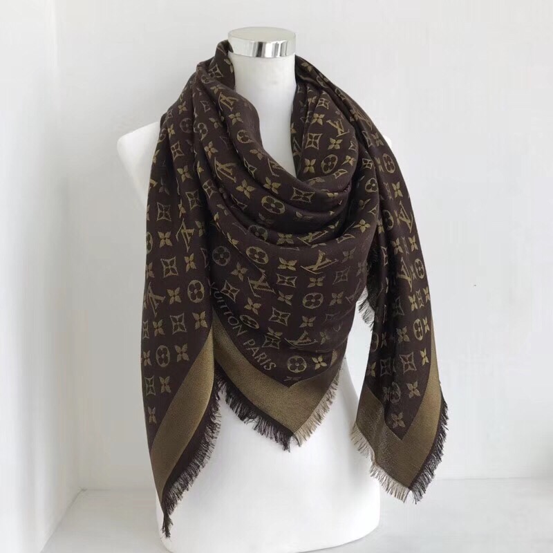 MONOGRAM SQUARE, LOUIS VUITTON LV SHAWL