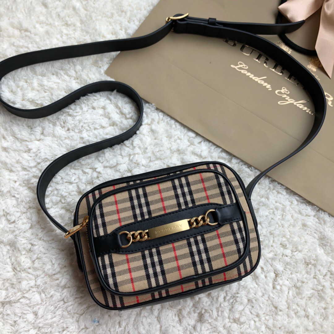The 1983 Check Link Camera Bag, Burberry Handbags
