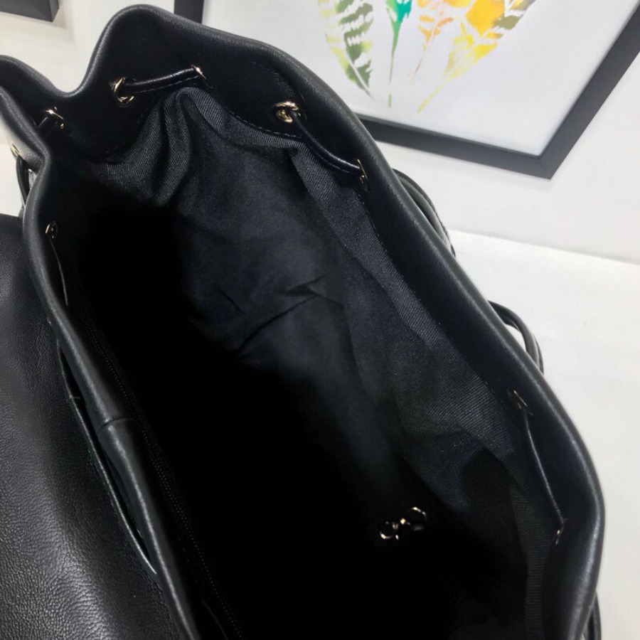 Chanel Backpack, Lambskin, Gold-Tone Metal