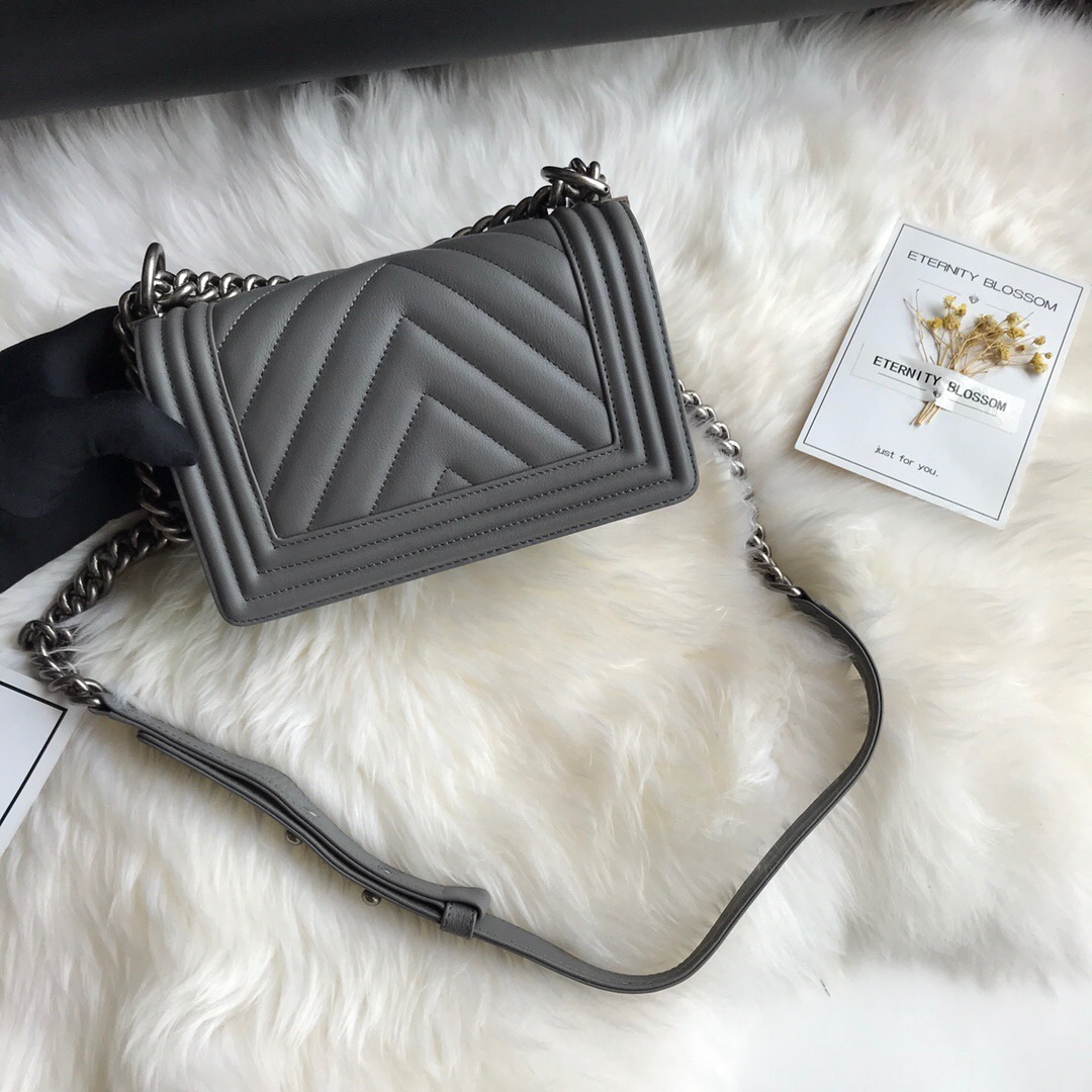 A67085, Small BOY CHANEL Handbag, Calfskin