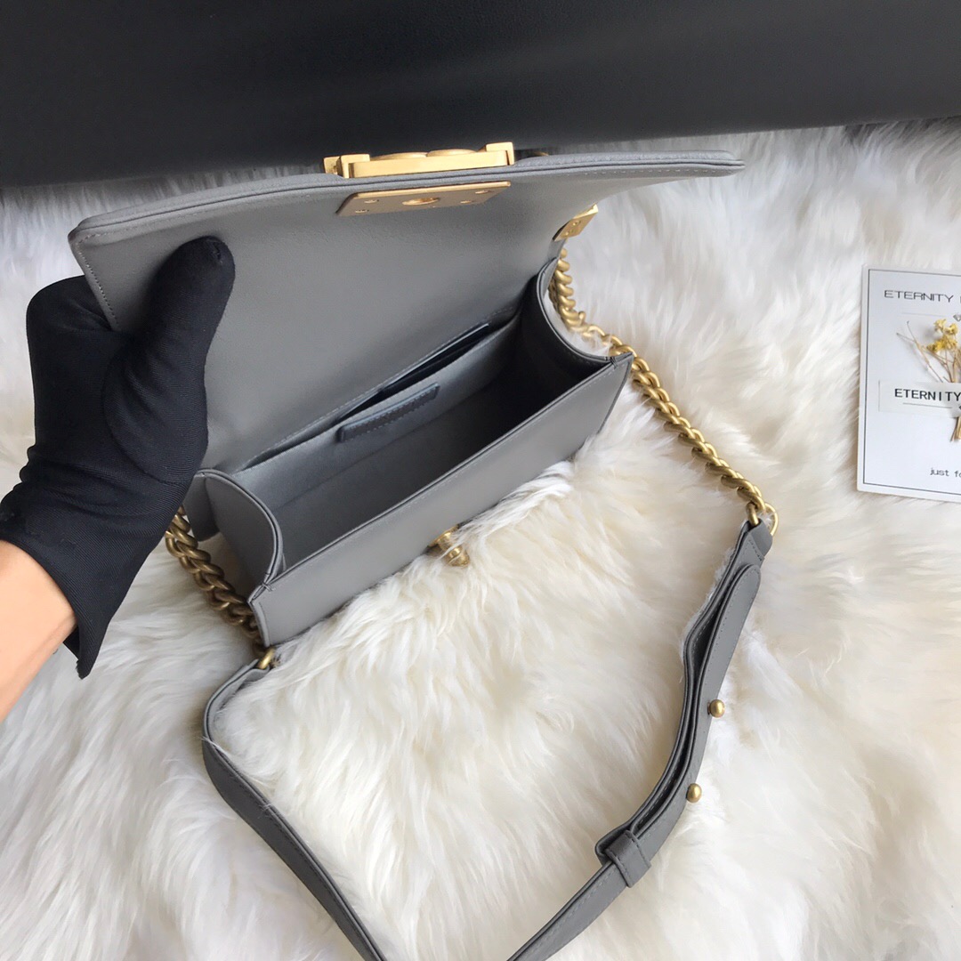 A67085, Small BOY CHANEL Handbag, Calfskin