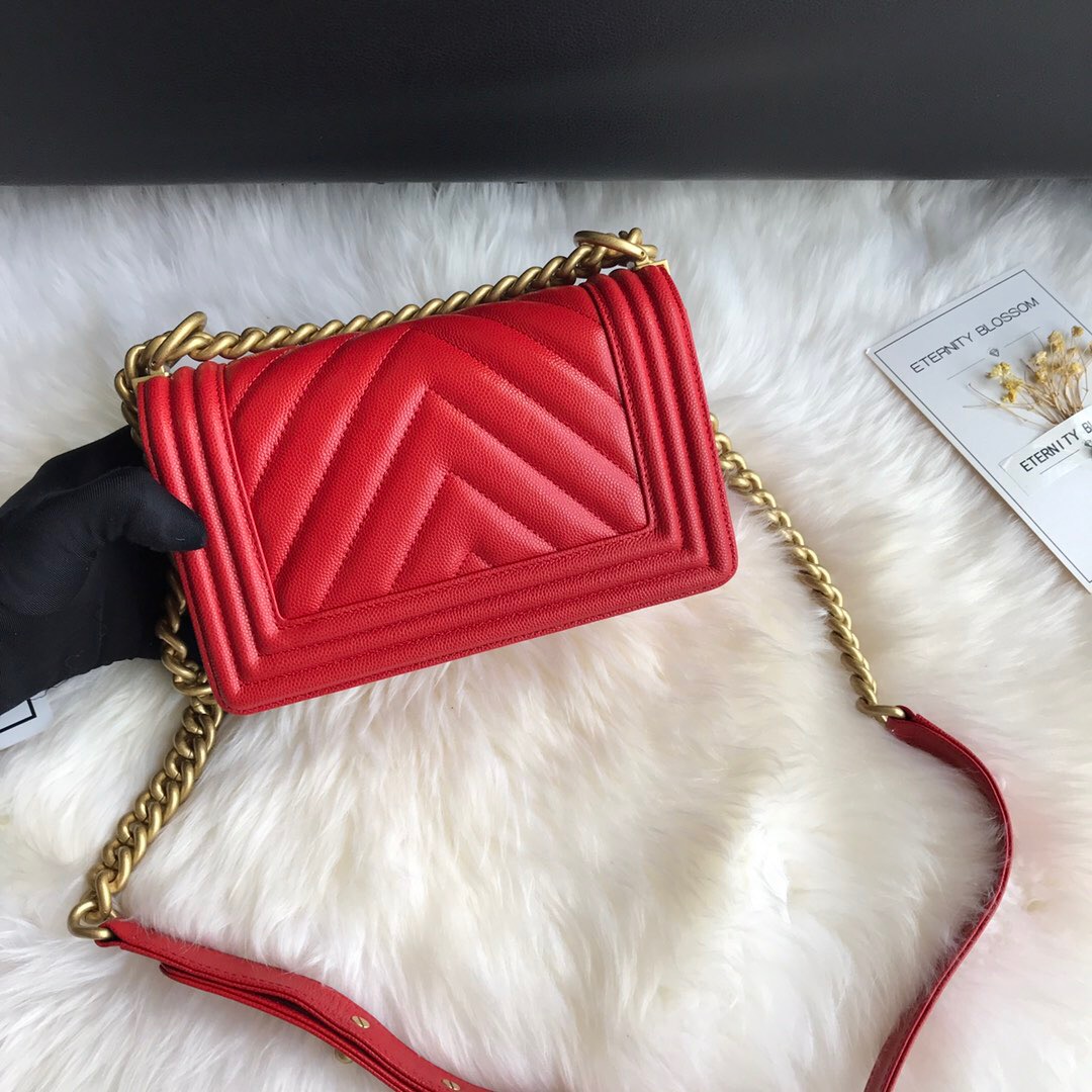 A67085, Small BOY CHANEL Handbag, Calfskin
