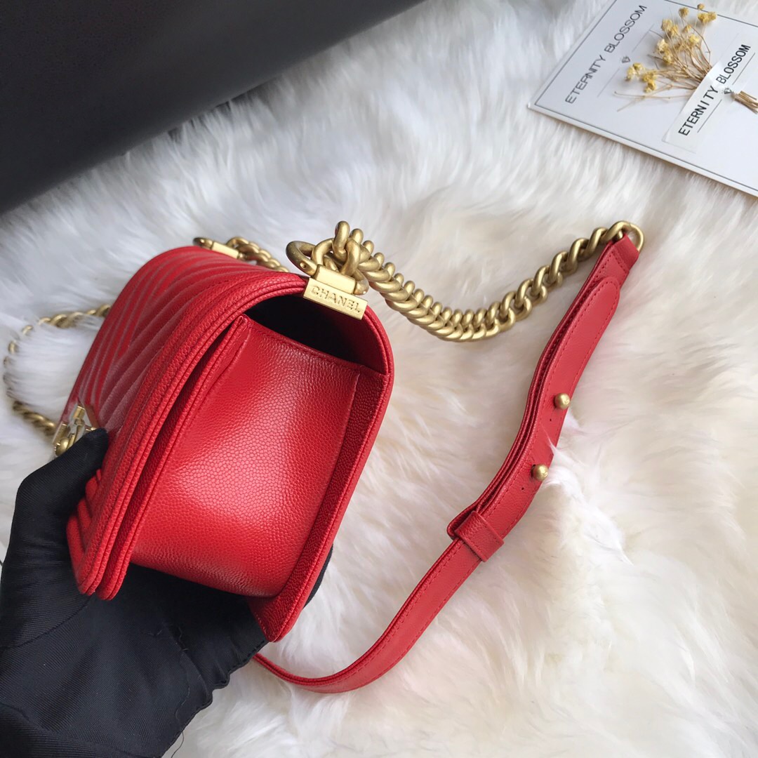 A67085, Small BOY CHANEL Handbag, Calfskin