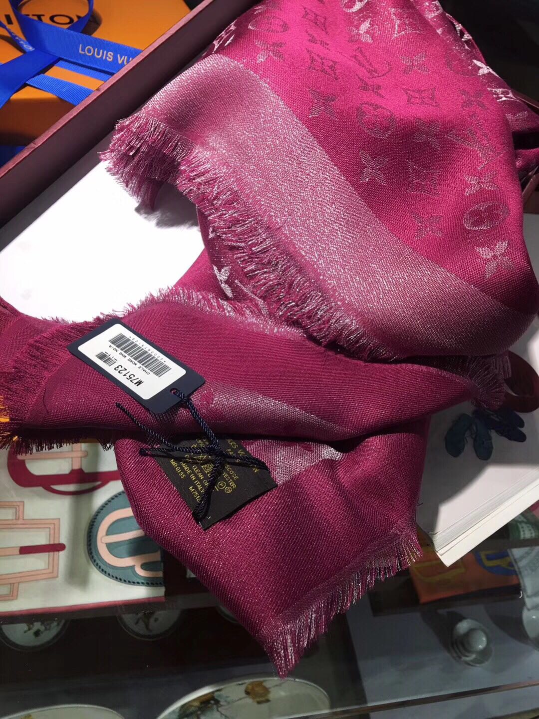 MONOGRAM SHINE(Silver) SHAWL, LOUIS VUITTON LV SHAWL