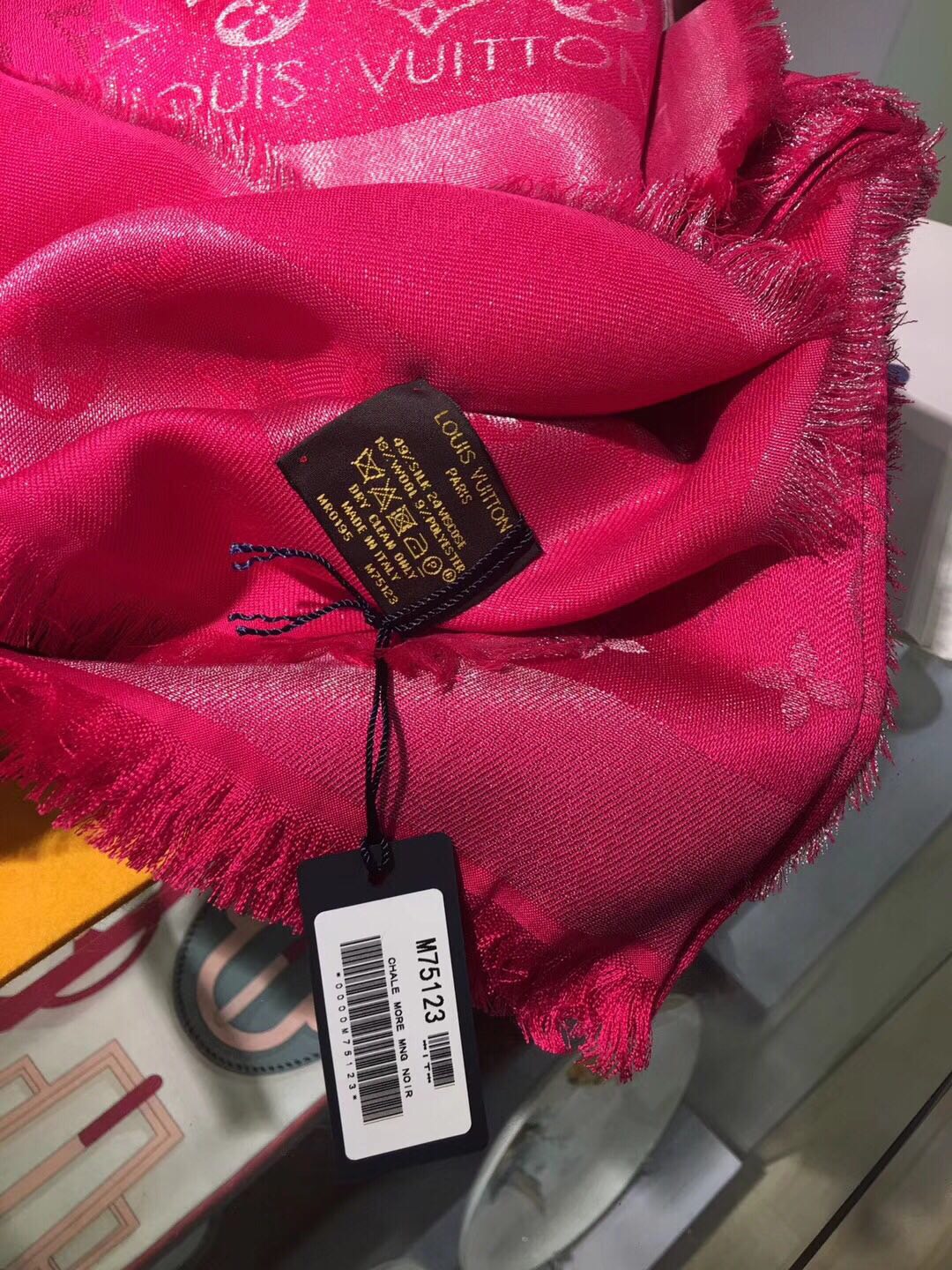 MONOGRAM SHINE(Silver) SHAWL, LOUIS VUITTON LV SHAWL