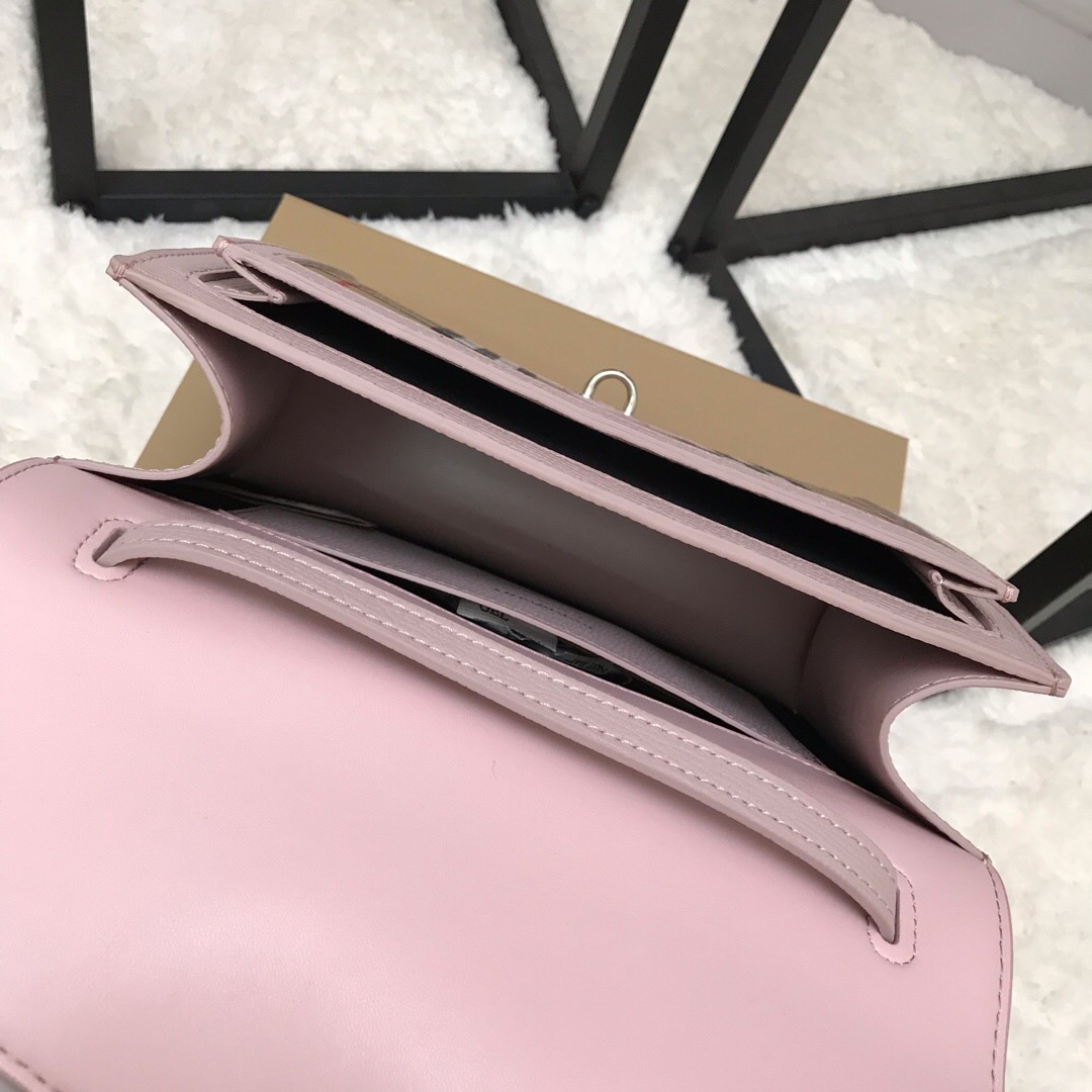 80063591, Small Vintage Check and Leather Crossbody Bag, Burberry Handbag