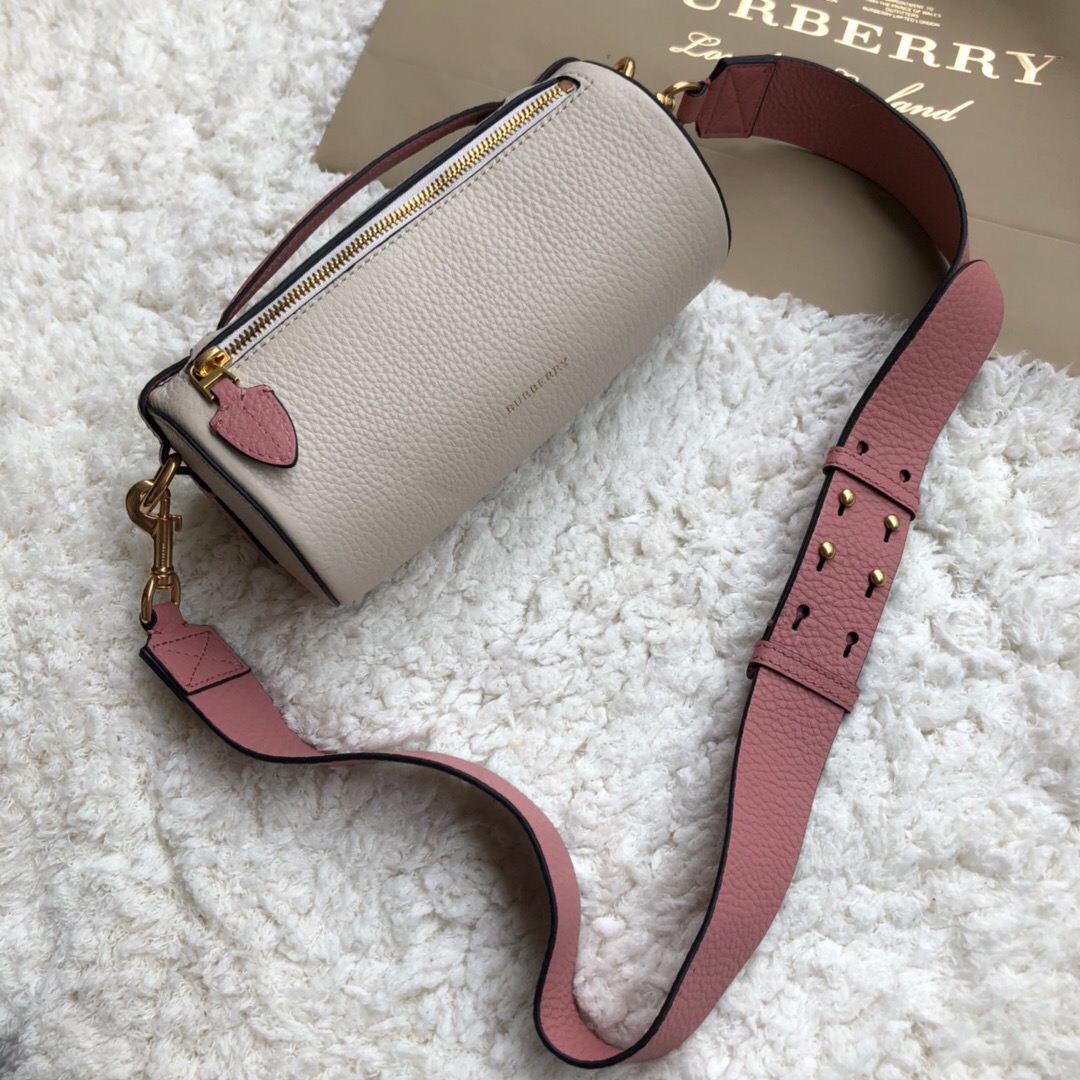 40751031, The Leather Barrel Bag, Burberry handbag
