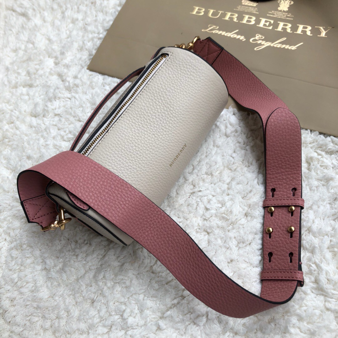 40751031, The Leather Barrel Bag, Burberry handbag
