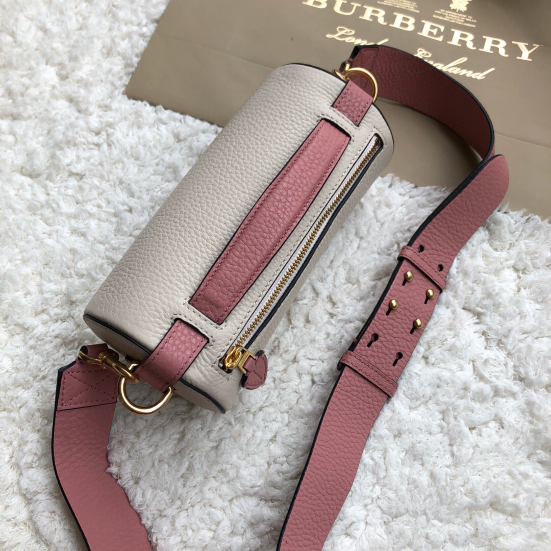40751031, The Leather Barrel Bag, Burberry handbag
