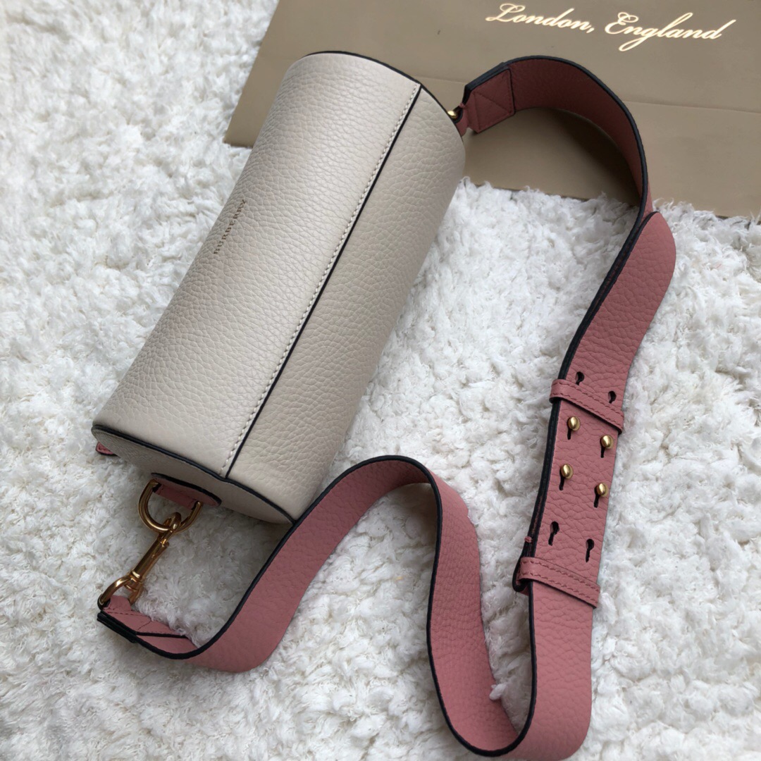 40751031, The Leather Barrel Bag, Burberry handbag
