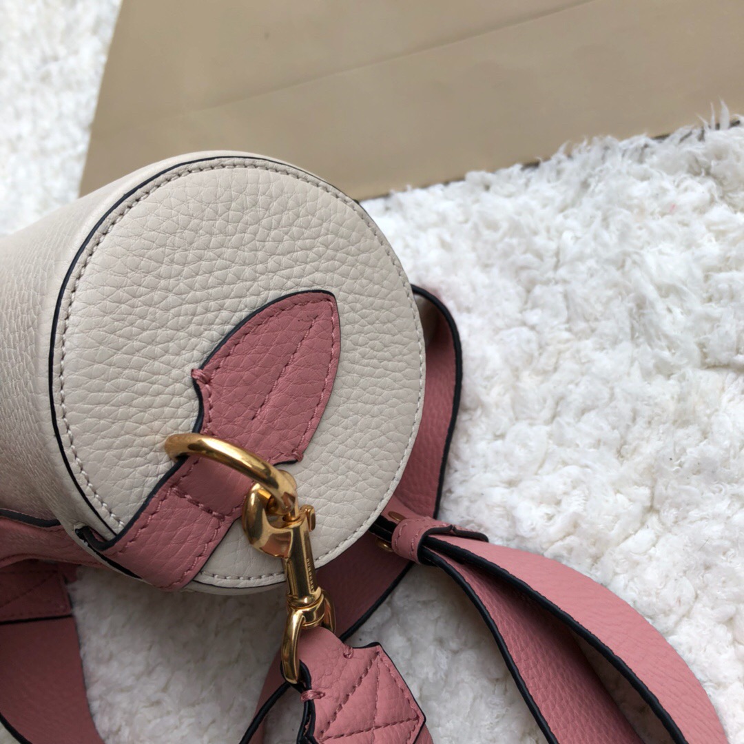 40751031, The Leather Barrel Bag, Burberry handbag
