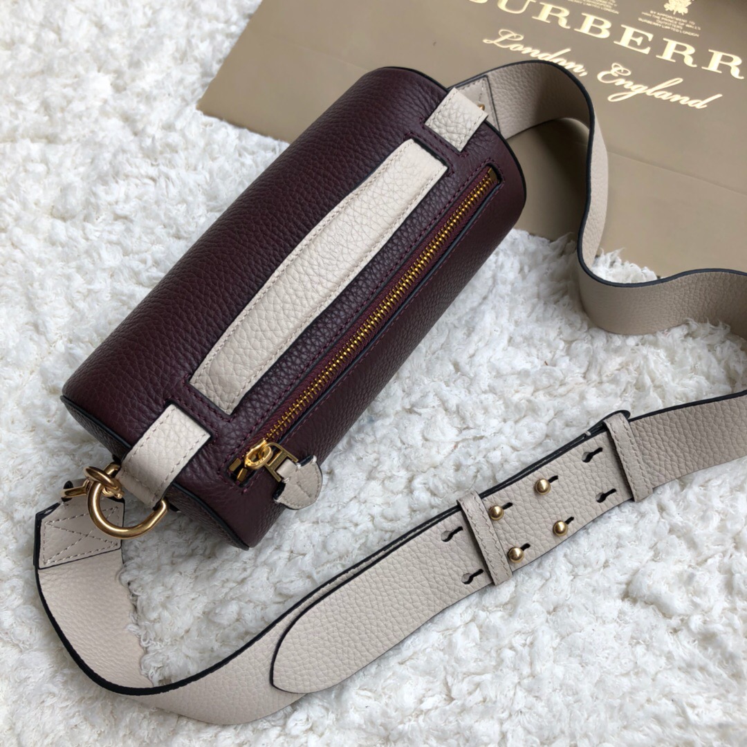 40751031, The Leather Barrel Bag, Burberry handbag

