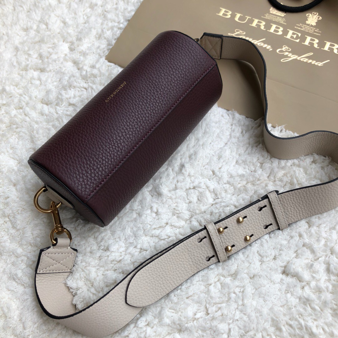 40751031, The Leather Barrel Bag, Burberry handbag
