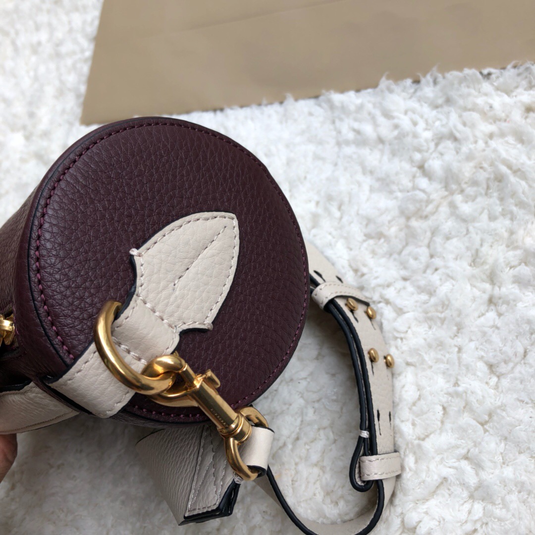 40751031, The Leather Barrel Bag, Burberry handbag
