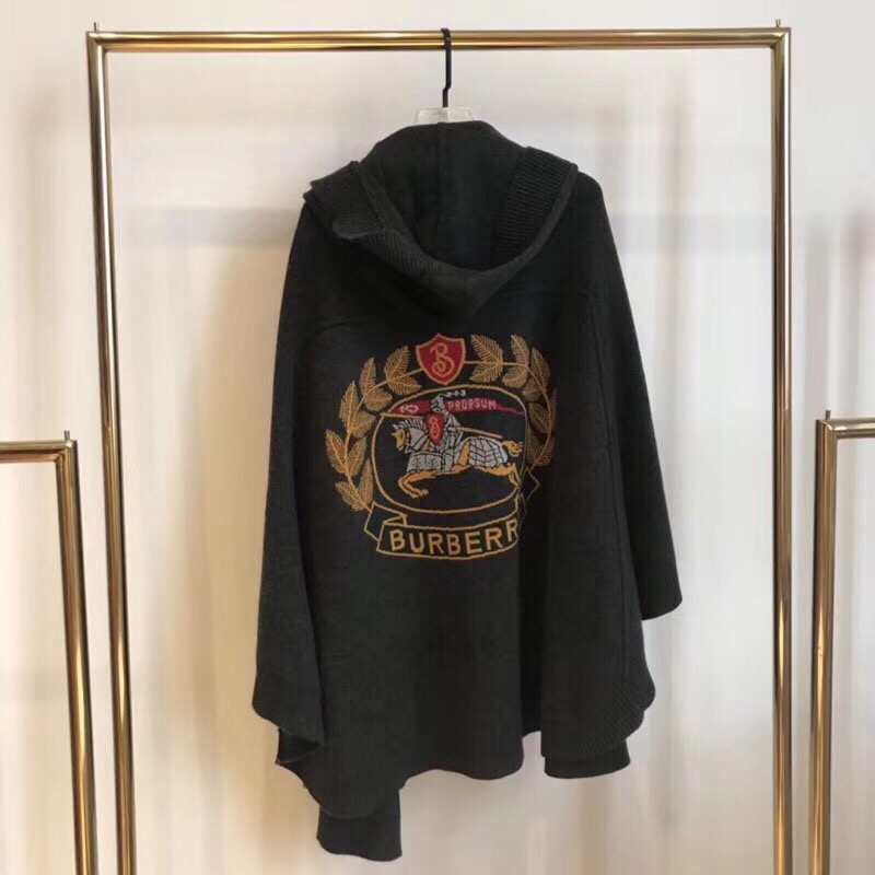 Wool Cashmere Poncho, Burberry Ponchos & Wraps