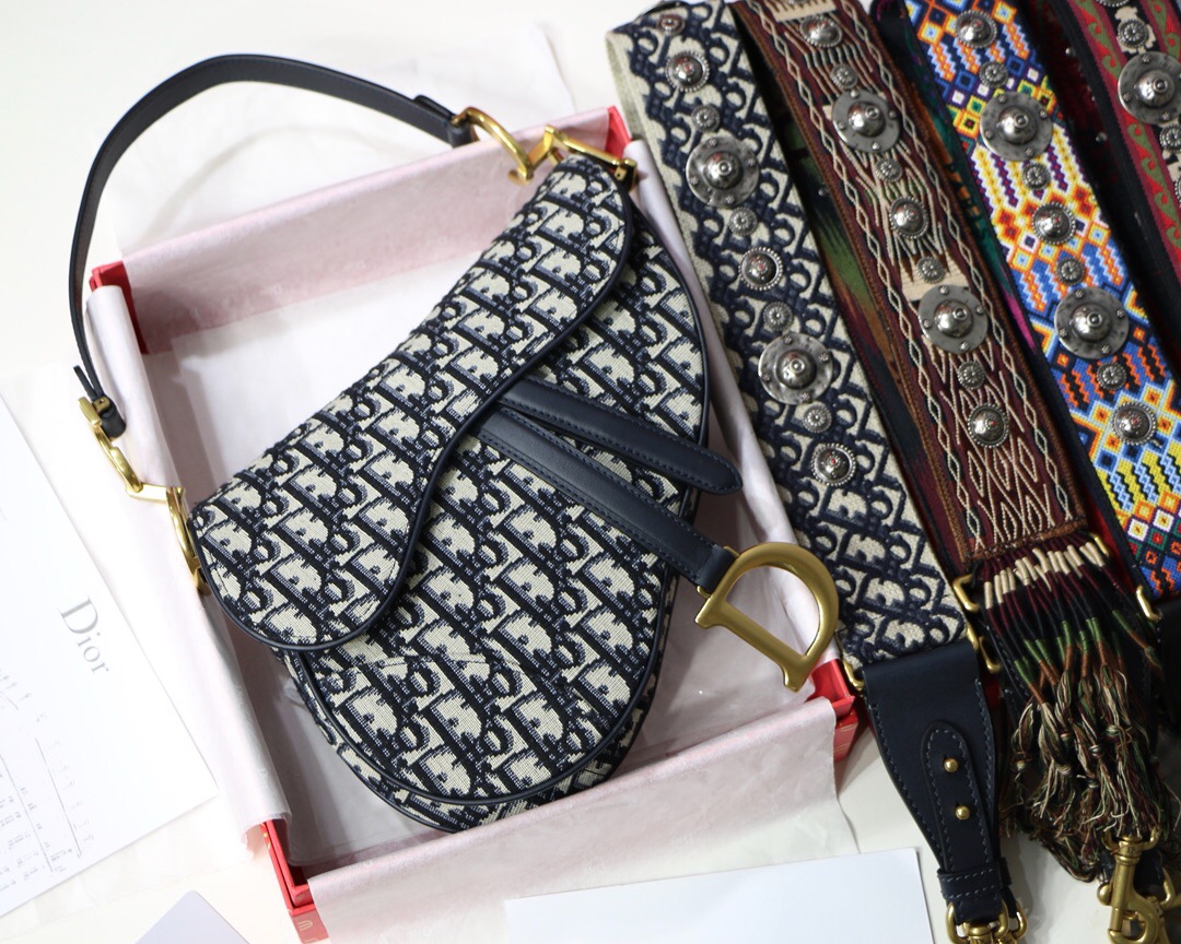 M0446CTZQ, DIOR OBLIQUE SADDLE BAG
