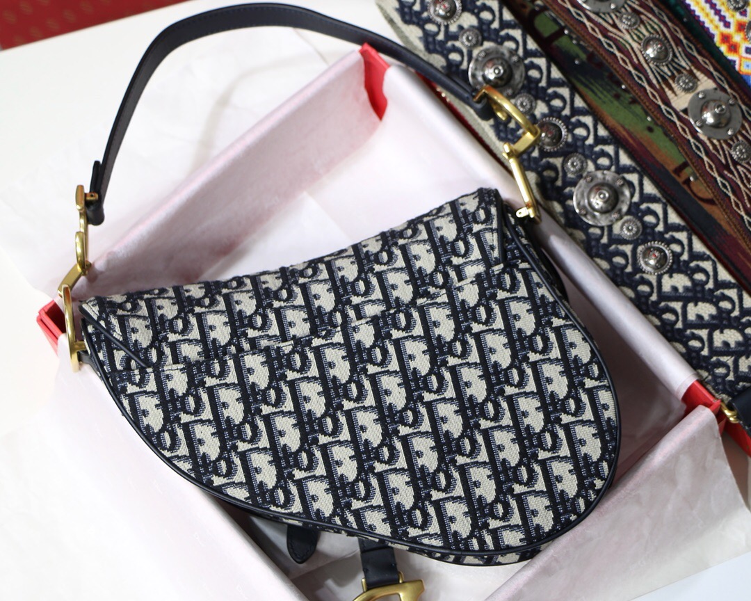 M0446CTZQ, DIOR OBLIQUE SADDLE BAG