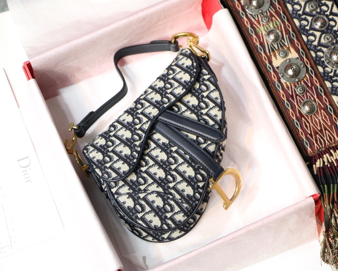 M0447CTZQ, MINI DIOR OBLIQUE SADDLE BAG