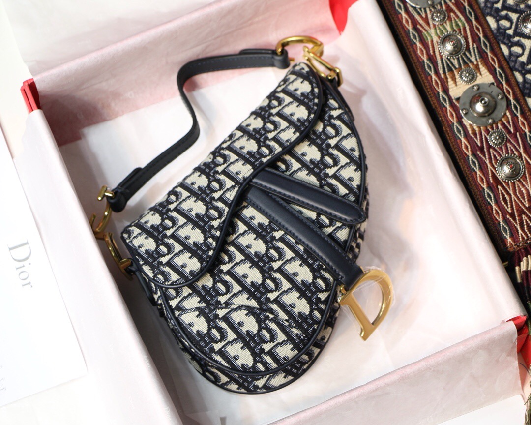 M0447CTZQ, MINI DIOR OBLIQUE SADDLE BAG
