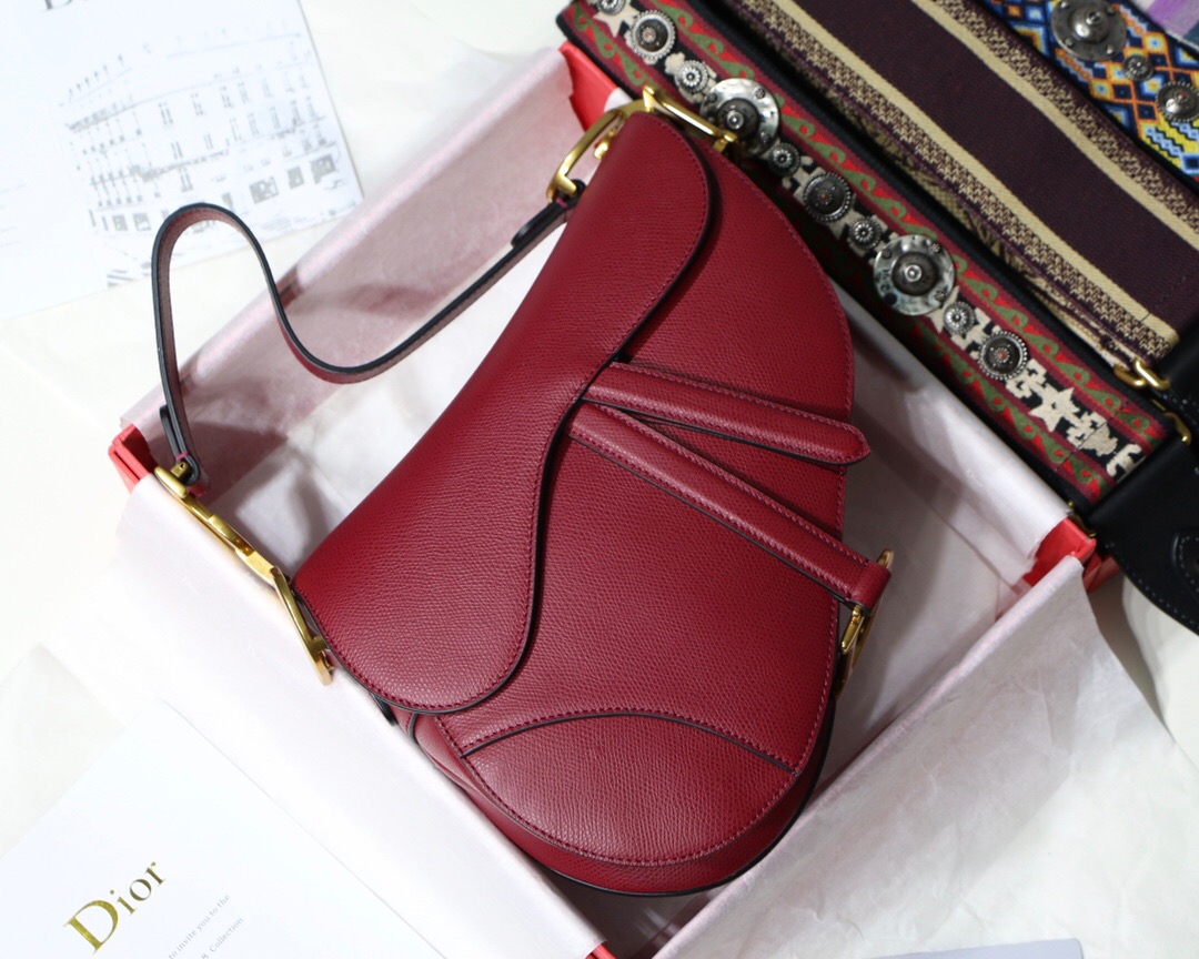 M0447CWVG, MINI DIOR SADDLE CALFSKIN BAG