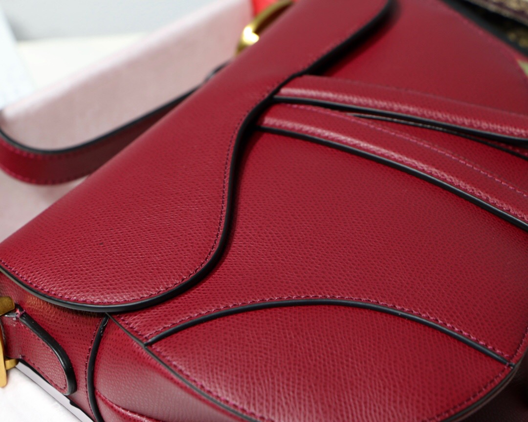 M0447CWVG, MINI DIOR SADDLE CALFSKIN BAG
