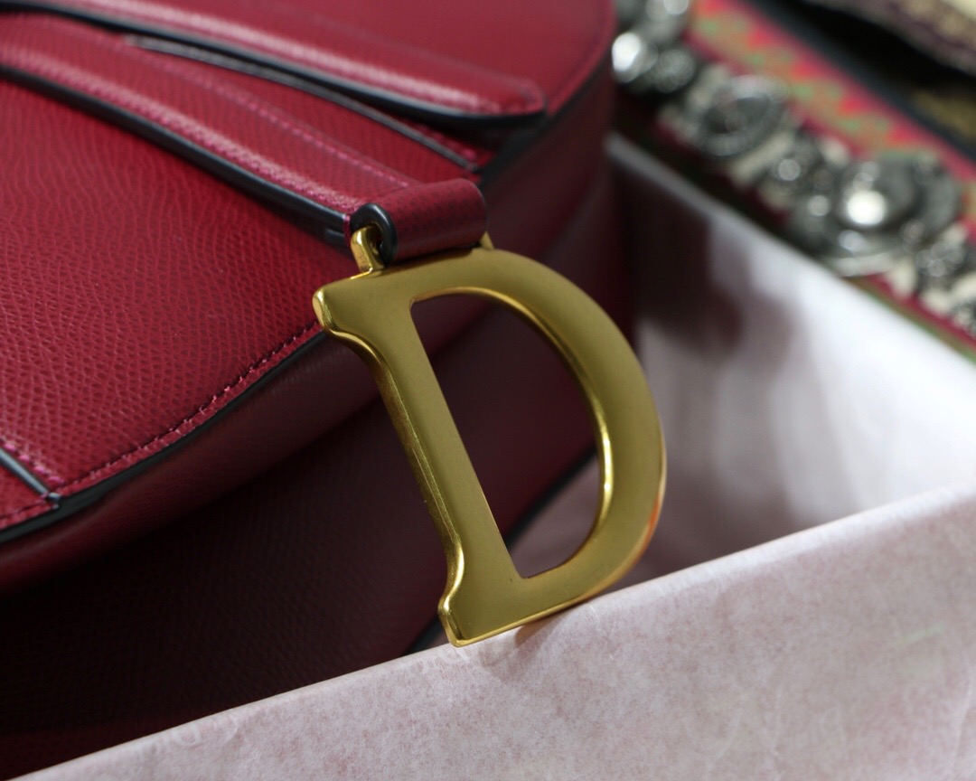 M0447CWVG, MINI DIOR SADDLE CALFSKIN BAG
