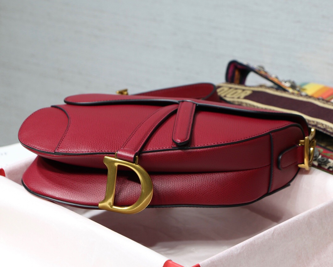M0447CWVG, MINI DIOR SADDLE CALFSKIN BAG