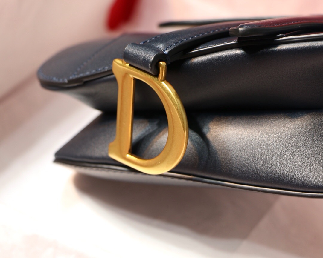 M0447CWVG, MINI DIOR SADDLE CALFSKIN BAG