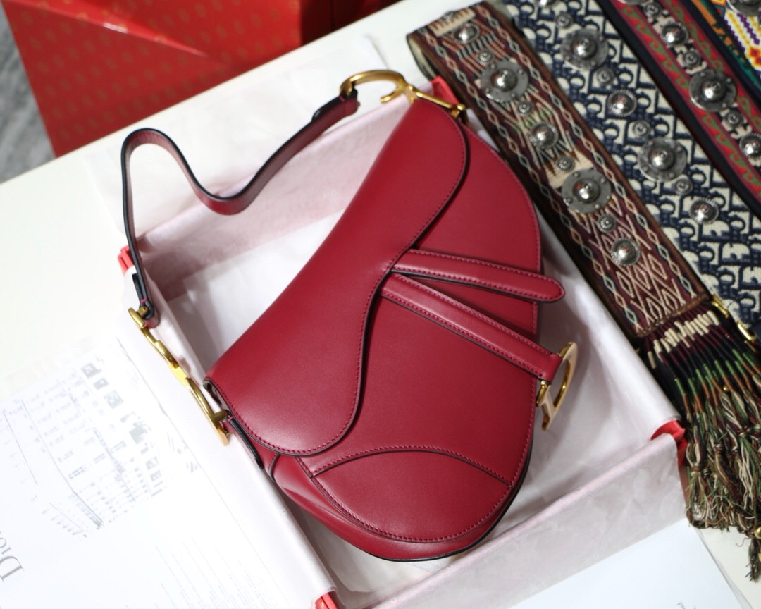 M0446CWVG, DIOR SADDLE CALFSKIN BAG