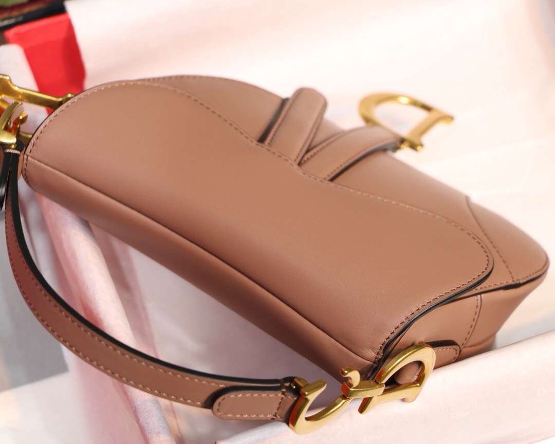 M0447CWVG, MINI DIOR SADDLE CALFSKIN BAG