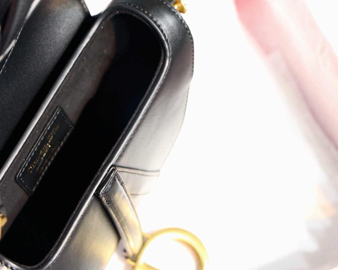 M0447CWVG, MINI DIOR SADDLE CALFSKIN BAG
